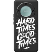 Черный чехол BoxFace Honor Magic 5 Lite 5G Hard Times Good Times