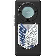 Черный чехол BoxFace Honor Magic 5 Lite 5G Атака Титанов Крылья Свободы