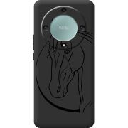 Черный чехол BoxFace Honor Magic 5 Lite 5G Horse
