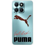 Прозрачный чехол BoxFace Honor X6a Wild Cat
