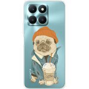 Прозрачный чехол BoxFace Honor X6a Dog Coffeeman