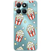 Прозрачный чехол BoxFace Honor X6a с 3D-глазками Popcorn