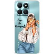 Прозрачный чехол BoxFace Honor X6a Live The Moment