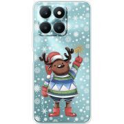 Прозрачный чехол BoxFace Honor X6a Christmas Deer with Snow