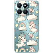 Прозрачный чехол BoxFace Honor X6a Unicorns