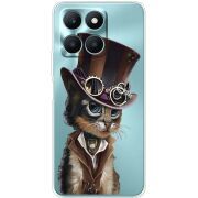 Прозрачный чехол BoxFace Honor X6a Steampunk Cat