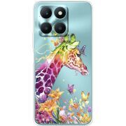 Прозрачный чехол BoxFace Honor X6a Colorful Giraffe
