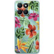 Прозрачный чехол BoxFace Honor X6a Tropical Flowers
