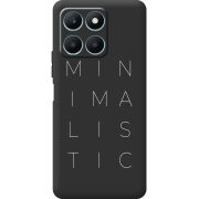 Черный чехол BoxFace Honor X6a Minimalistic