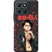 Черный чехол BoxFace Honor X6a Атака Титанов Леви
