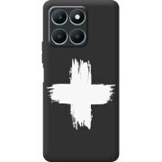 Черный чехол BoxFace Honor X6a Білий хрест ЗСУ