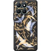 Черный чехол BoxFace Honor X6a Ластівки