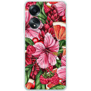 Чехол BoxFace OPPO A58 4G Tropical Flowers