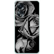 Чехол BoxFace OPPO A58 4G Black and White Roses