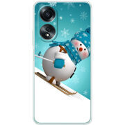 Чехол BoxFace OPPO A58 4G Skier Snowman