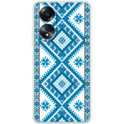 Чехол BoxFace OPPO A58 4G Блакитний Орнамент