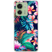 Чехол BoxFace Motorola Edge 40 flowers in the tropics