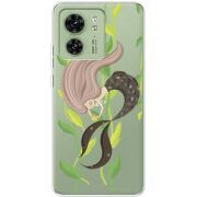 Прозрачный чехол BoxFace Motorola Edge 40 Cute Mermaid
