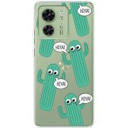 Прозрачный чехол BoxFace Motorola Edge 40 с 3D-глазками HIYA