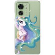 Чехол со стразами Motorola Edge 40 Unicorn Queen