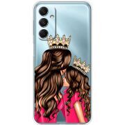 Прозрачный чехол BoxFace Samsung Galaxy M34 5G (M346) Queen and Princess