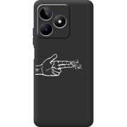 Черный чехол BoxFace Realme C53 Pew Pew