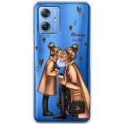 Прозрачный чехол BoxFace Motorola G54 5G Mommy Is My BFF