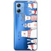 Прозрачный чехол BoxFace Motorola G54 5G The Friendly Beasts