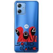 Прозрачный чехол BoxFace Motorola G54 5G siquid game люди в красном