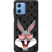 Черный чехол BoxFace Motorola G54 5G looney bunny