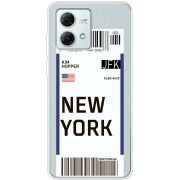 Прозрачный чехол BoxFace Motorola G84 Ticket New York