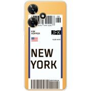 Прозрачный чехол BoxFace Infinix Hot 30i Ticket New York