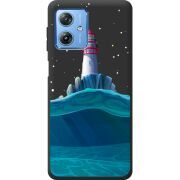 Черный чехол BoxFace Motorola G54 Power Lighthouse