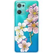 Прозрачный чехол BoxFace Blackview Oscal C30 Cherry Blossom