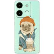 Прозрачный чехол BoxFace Infinix Smart 7 HD Dog Coffeeman
