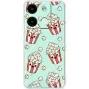 Прозрачный чехол BoxFace Infinix Smart 7 HD с 3D-глазками Popcorn