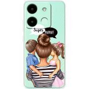 Прозрачный чехол BoxFace Infinix Smart 7 HD Super Mama