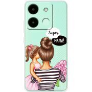 Прозрачный чехол BoxFace Infinix Smart 7 HD Super Mama and Daughter