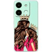 Прозрачный чехол BoxFace Infinix Smart 7 HD Queen and Princess
