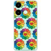 Прозрачный чехол BoxFace Infinix Smart 7 HD Hippie Flowers