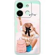 Прозрачный чехол BoxFace Infinix Smart 7 HD Travel Girl
