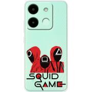 Прозрачный чехол BoxFace Infinix Smart 7 HD siquid game люди в красном