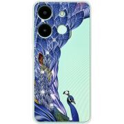 Чехол со стразами Infinix Smart 7 HD Peafowl