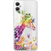 Прозрачный чехол BoxFace Samsung Galaxy A05 (A055) Colorful Giraffe