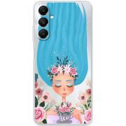 Прозрачный чехол BoxFace Samsung Galaxy A05s (A057) Blue Hair