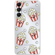 Прозрачный чехол BoxFace Samsung Galaxy A05s (A057) с 3D-глазками Popcorn
