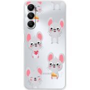 Прозрачный чехол BoxFace Samsung Galaxy A05s (A057) с 3D-глазками Mouse