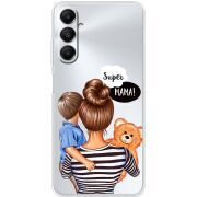 Прозрачный чехол BoxFace Samsung Galaxy A05s (A057) Super Mama and Son