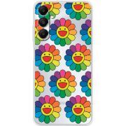 Прозрачный чехол BoxFace Samsung Galaxy A05s (A057) Hippie Flowers