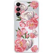 Прозрачный чехол BoxFace Samsung Galaxy A05s (A057) Peony Watercolor Style